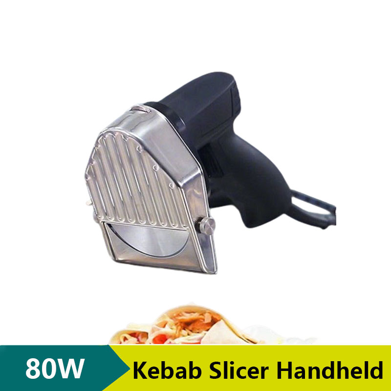 Kebab Shawarma Machine - เครื่องตัดชาwarma เชิงพาณิชย์ คุณภาพสูง เครื่องหั่นโดเนอร์เคบับแบบมือถือ เครื่องตัดเนื้อแบบใหม่ อุปกรณ์ร้านอาหาร
