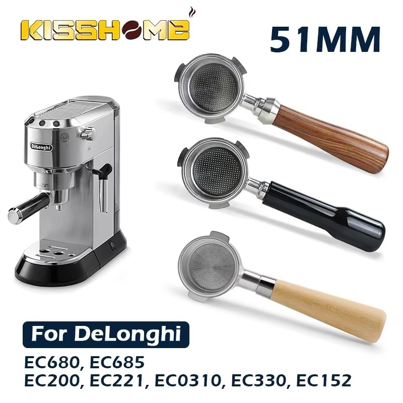 Delonghi Espresso Magnifica - Coffee Bottomless Portafilter 51 มม.สําหรับDelonghi EC680