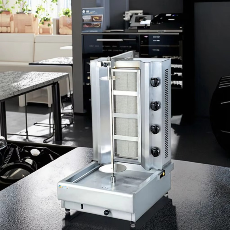 Kebab Shawarma Machine - เครื่องย่างชาwarma 4 หัวเตา เครื่องย่างโดเนอร์เคบับแบบตั้งสำหรับร้านอาหาร