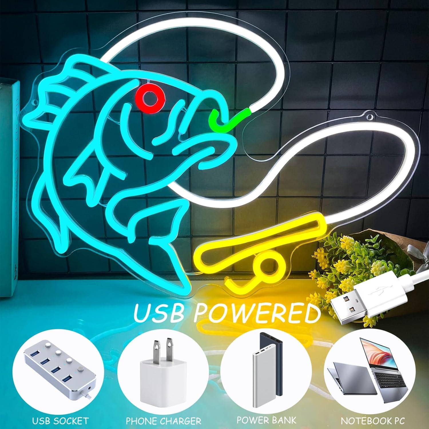 ไฟนีออนรูปเบ็ดตกปลา แบบ USB ปร - Commercial Kitchen Store บทวิจารณ์และราคา