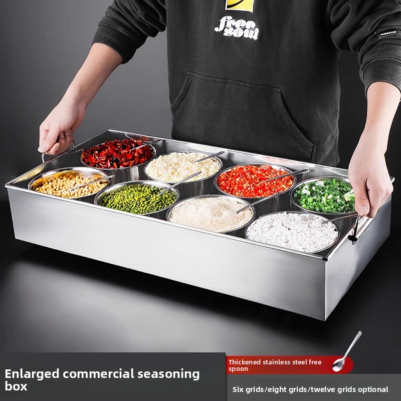 กล่องใส่เครื่องปรุงสแตนเลส 4D  - Commercial Kitchen Management บทวิจารณ์และราคา