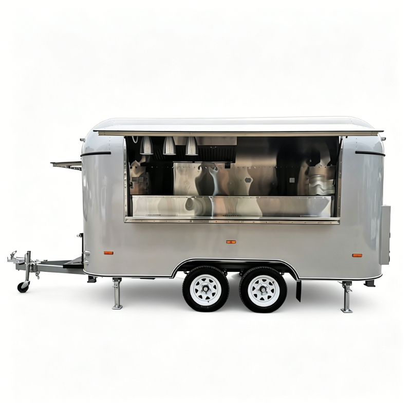 รถพ่วงขายอาหารสแตนเลสพร้อมครัว - Commercial Kitchen Layouts บทวิจารณ์และราคา