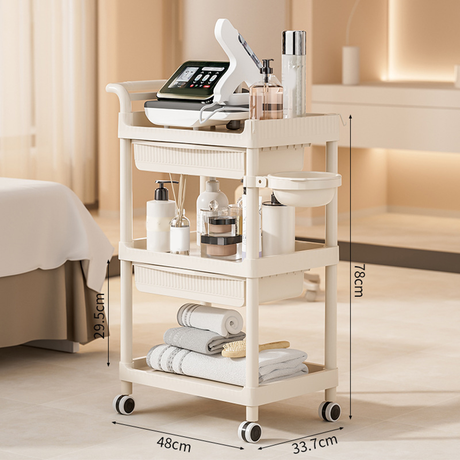 รถเข็น 3 ชั้นร้านเสริมสวยพิเศษ - Commercial Kitchen Management บทวิจารณ์และราคา