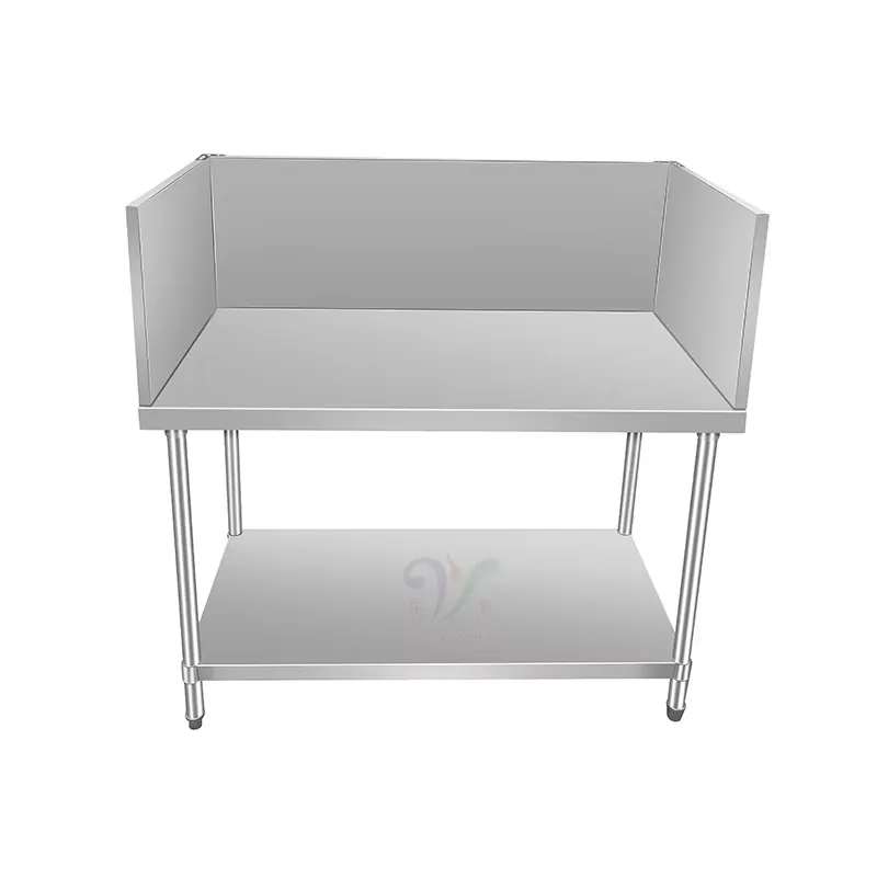 โต๊ะเตรียมอาหารและทำงานทำจากสแ - Commercial Kitchen Backsplash บทวิจารณ์และราคา