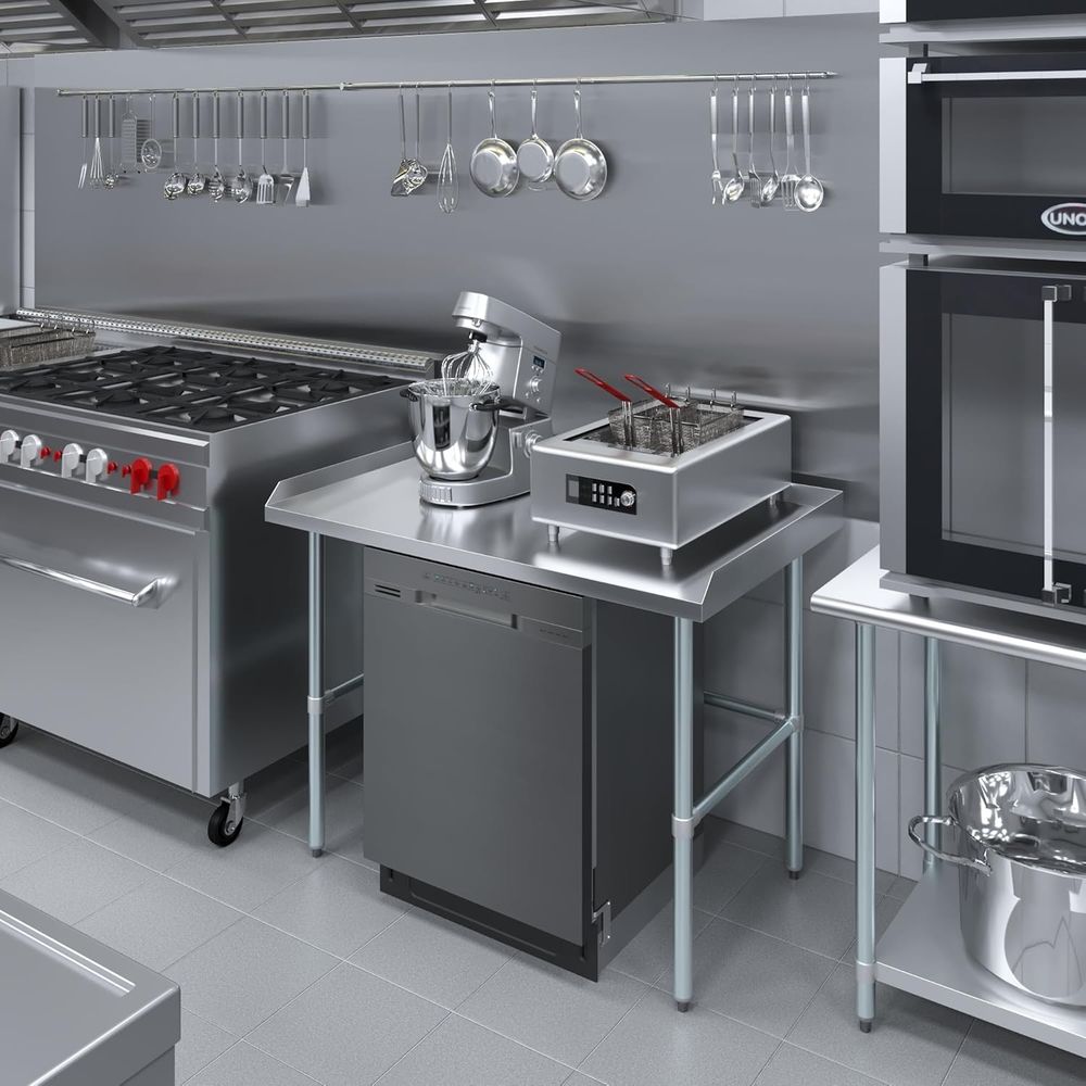 โต๊ะทำงานเชิงพาณิชย์แบบฐานเปิด - Commercial Kitchen Backsplash บทวิจารณ์และราคา